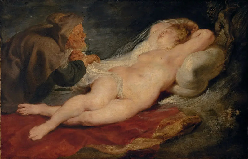 Angélique ja erakko - Peter Paul Rubens