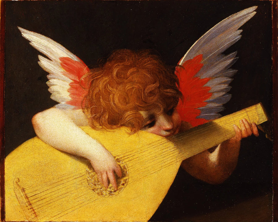 Angelot soittamassa huilua - Rosso Fiorentino