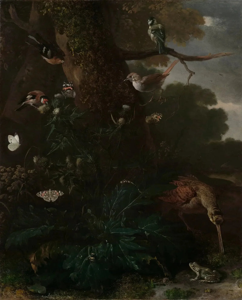 Metsän eläimet ja kasvit - Melchior de Hondecoeter