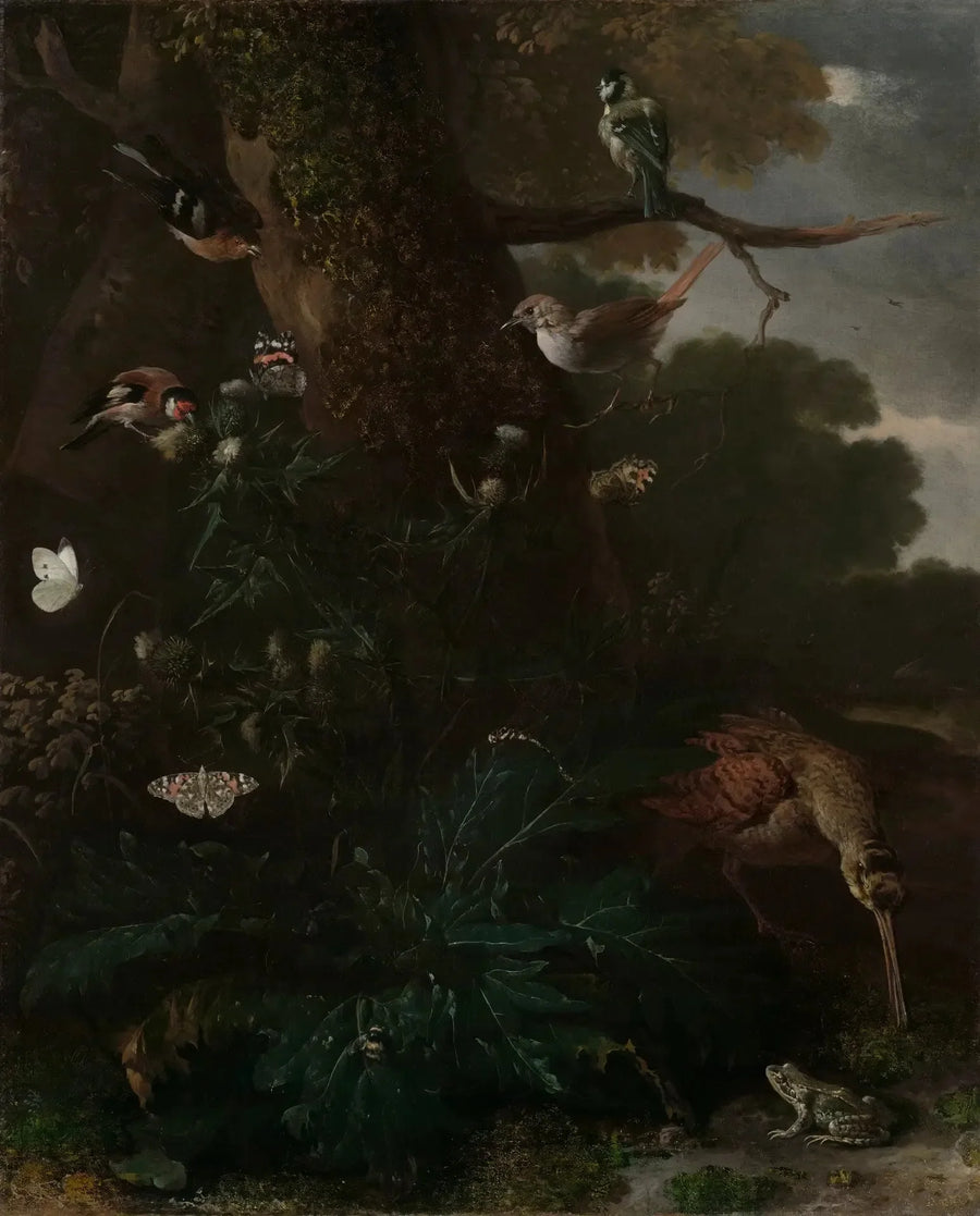 Metsän eläimet ja kasvit - Melchior de Hondecoeter