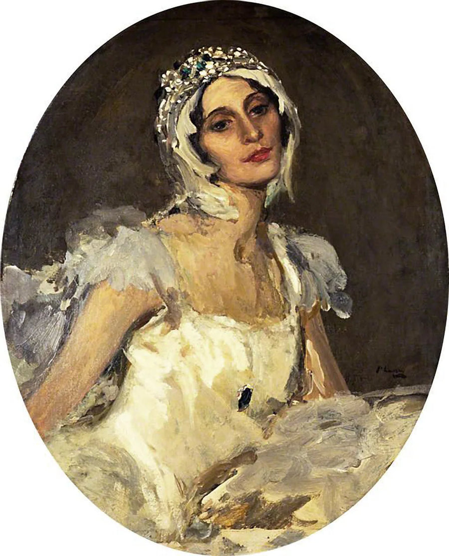 Anna Pavlova (1881–1931) "Kuolevan joutsenen" roolissa – John Lavery