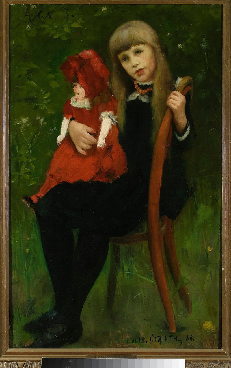 Anna Schaumberg nuken kanssa. - Lovis Corinth