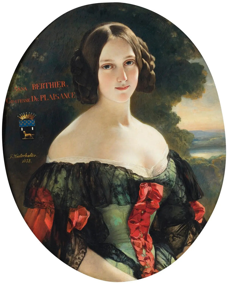 Anne, Plaisancen kreivitär (1815-1878), myöhemmin Plaisancen herttuatar, syntynyt Mlle Bertier de Wagram - Franz Xaver Winterhalter