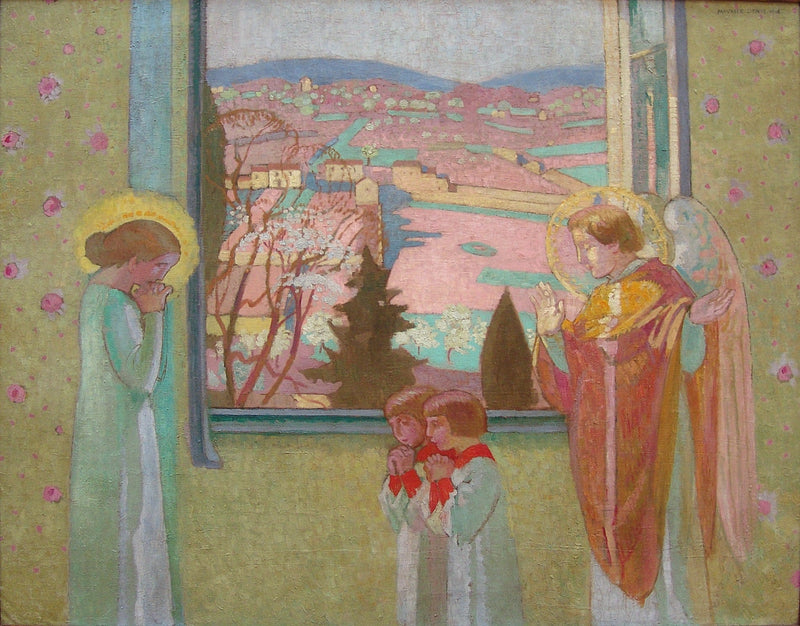 Ilmoitus ikkunassa priorin luostarissa - Maurice Denis