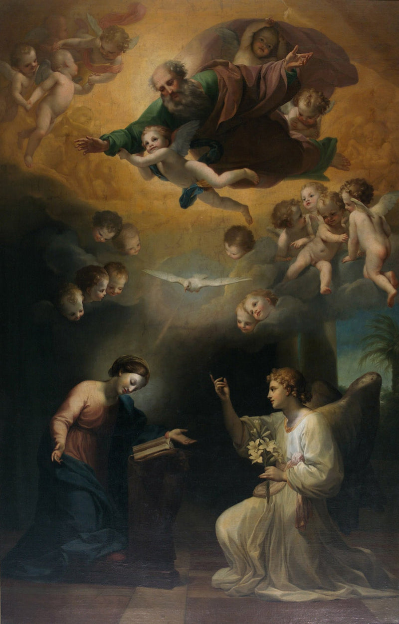 Marian ilmestyminen - Anton Raphael Mengs
