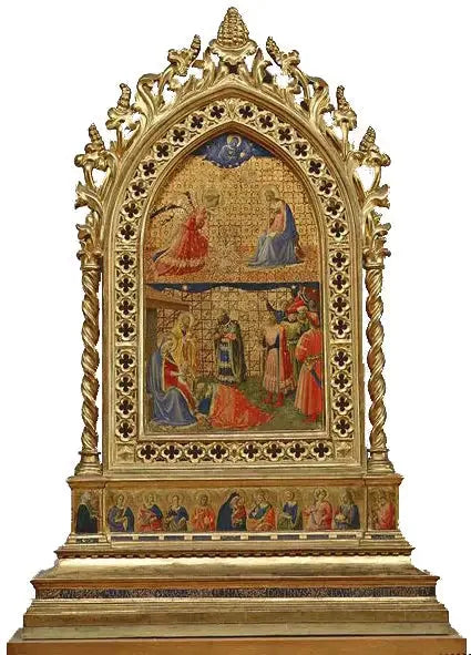 Ilmoitus ja Magien ylistys - Fra Angelico