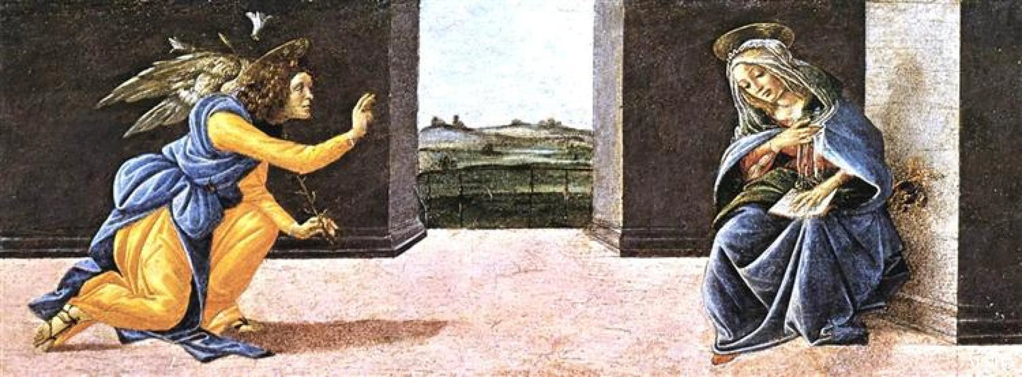 Ilmoitus - Sandro Botticelli - Taulujen ja korkealaatuisten maalauksien reproduktiot