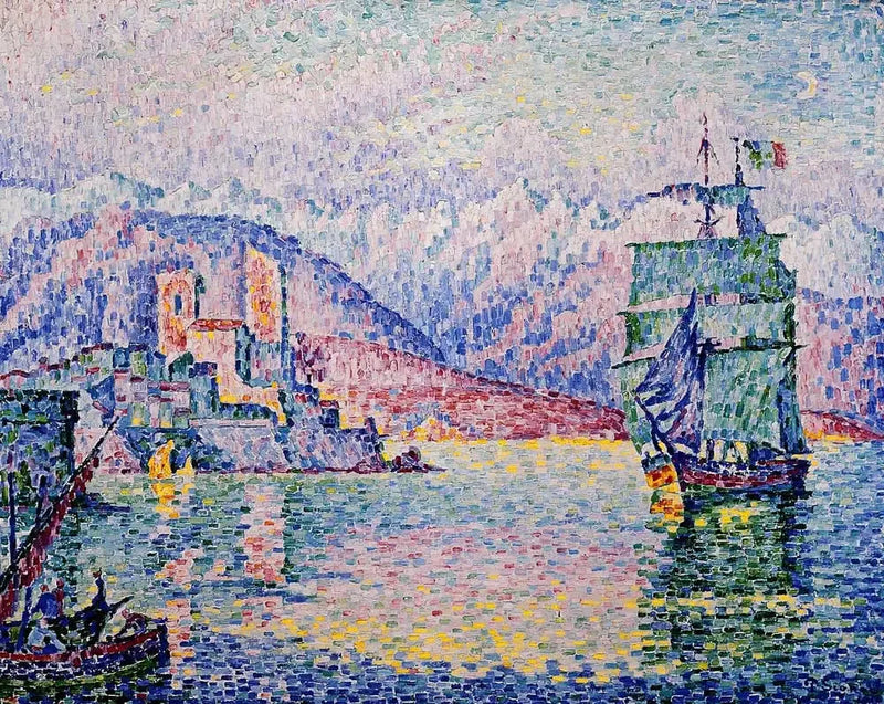Antibes illalla - Paul Signac