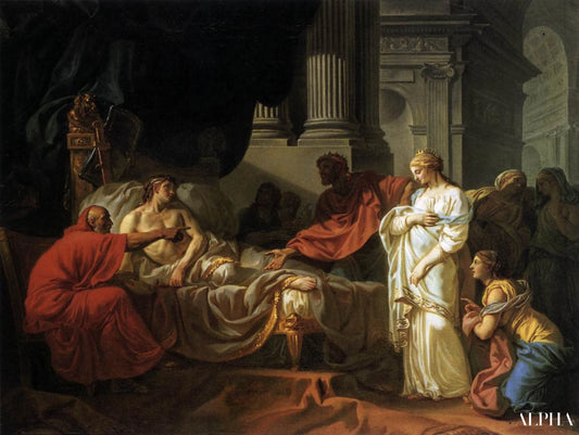Antiochus et Stratonice - Jacques-Louis David - Reproductions de tableaux et peintures haut de gamme