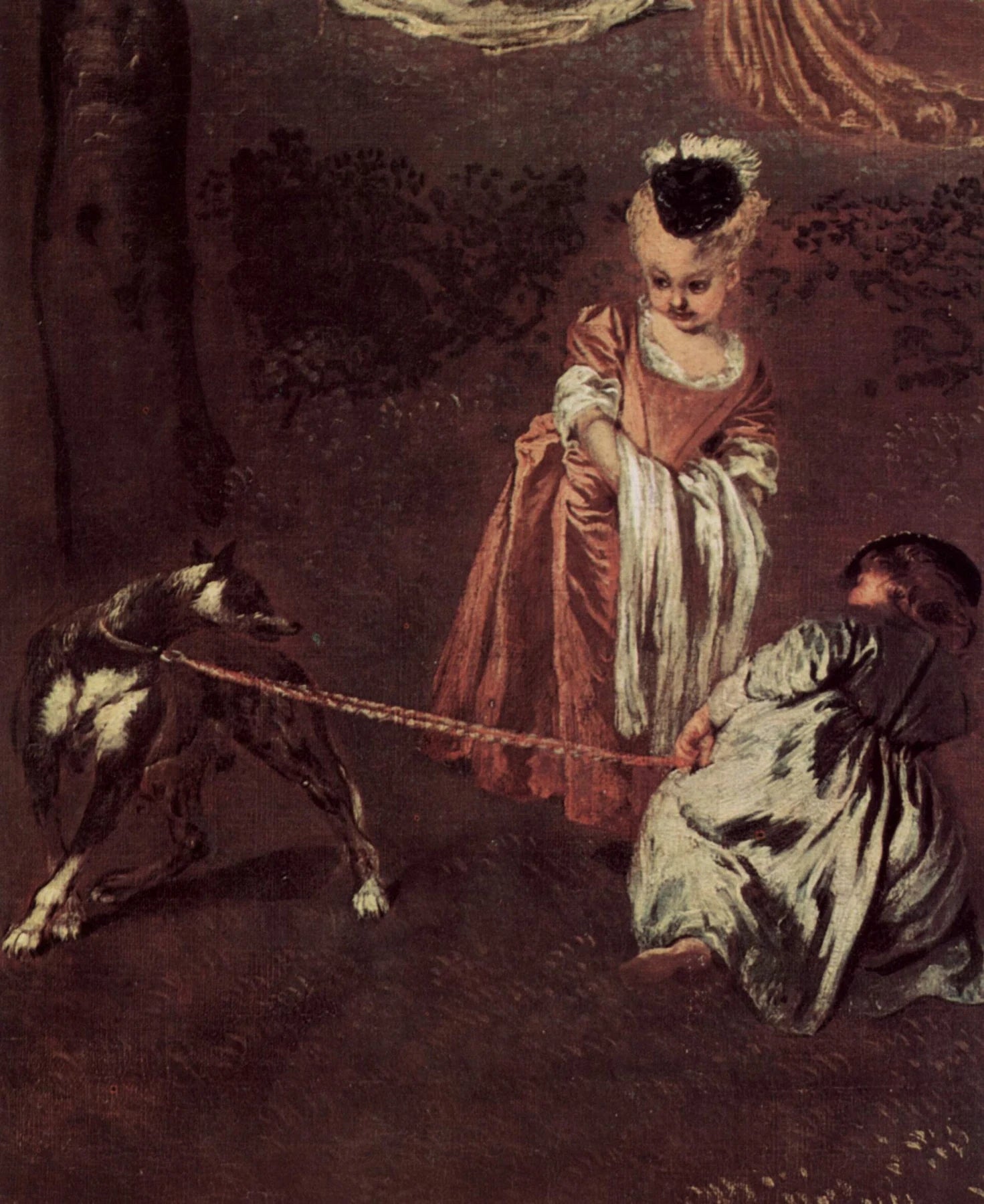 Les Amusements champêtres, peinture d’Antoine Watteau