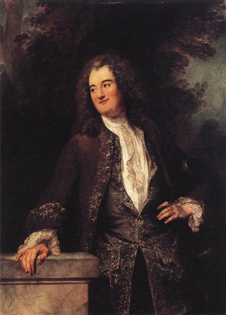 Portrait d’un gentilhomme, peinture d’Antoine Watteau