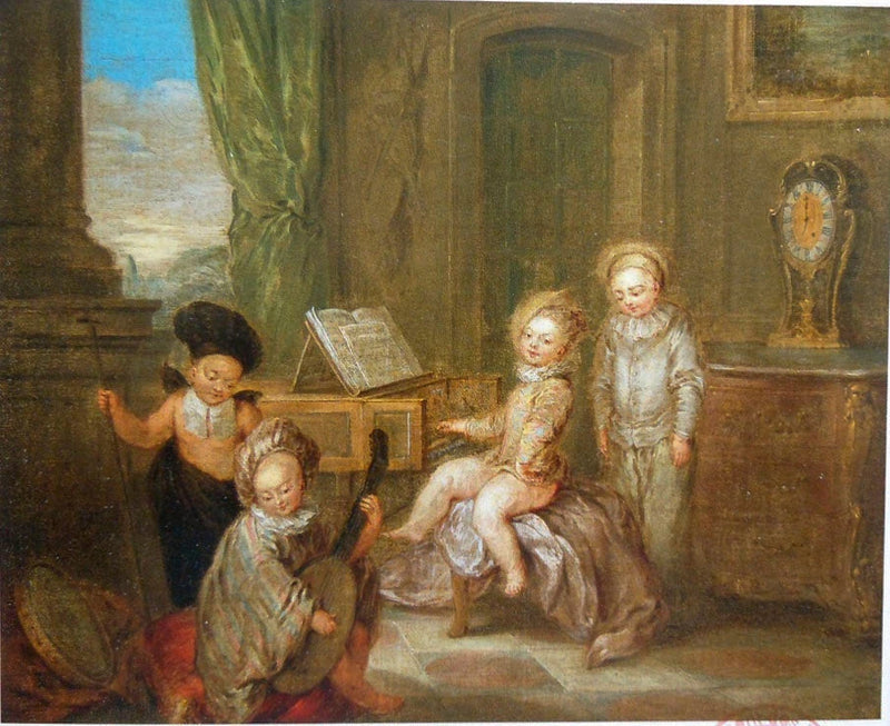 Les Enfants musiciens - Antoine Watteau