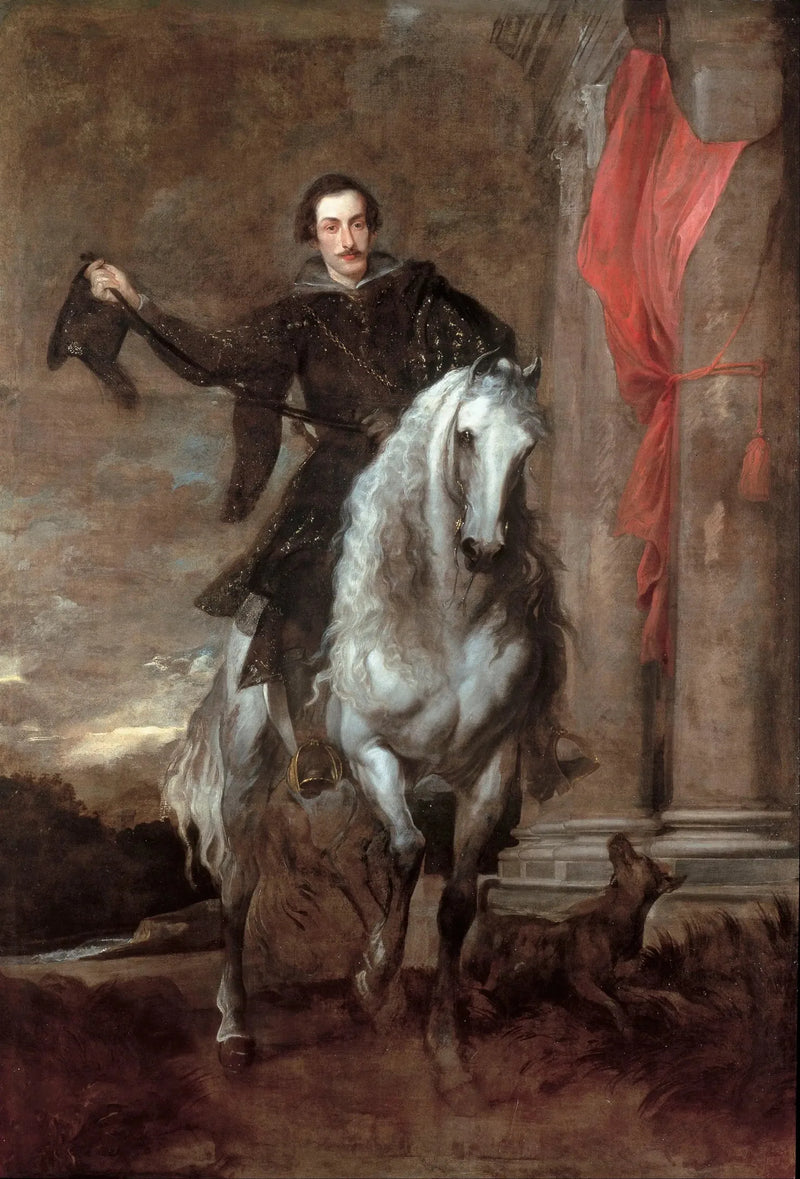 Anton Giulio Brignole Hevosen ajo - Antoine van Dyck