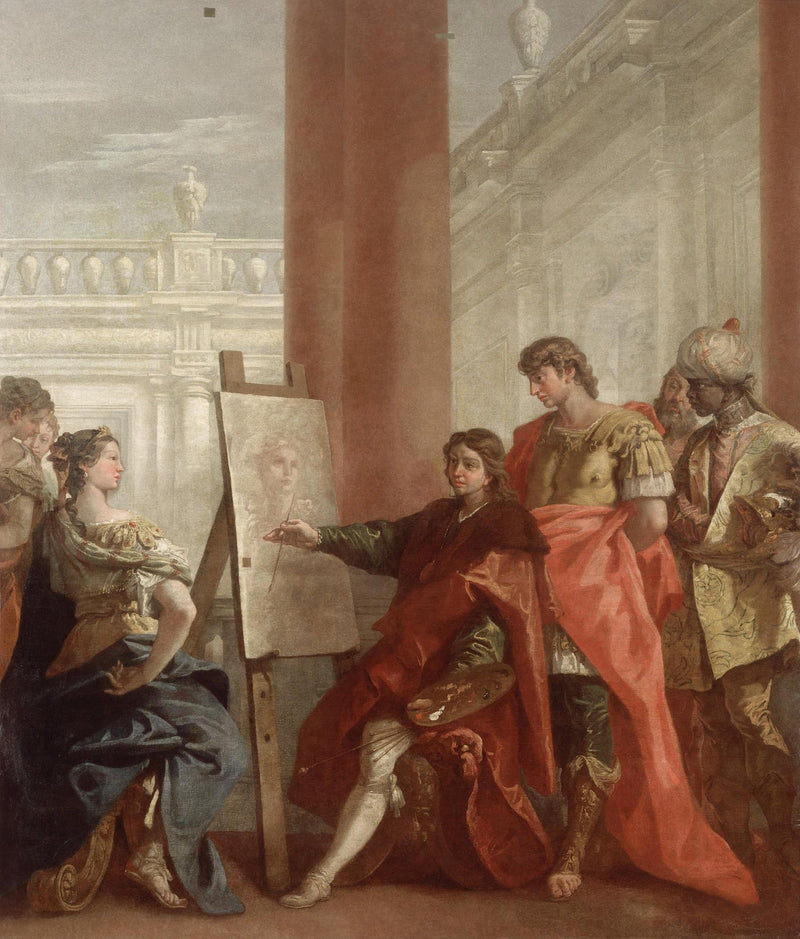 Apelles maalasi Campaspa - Sebastiano Ricci