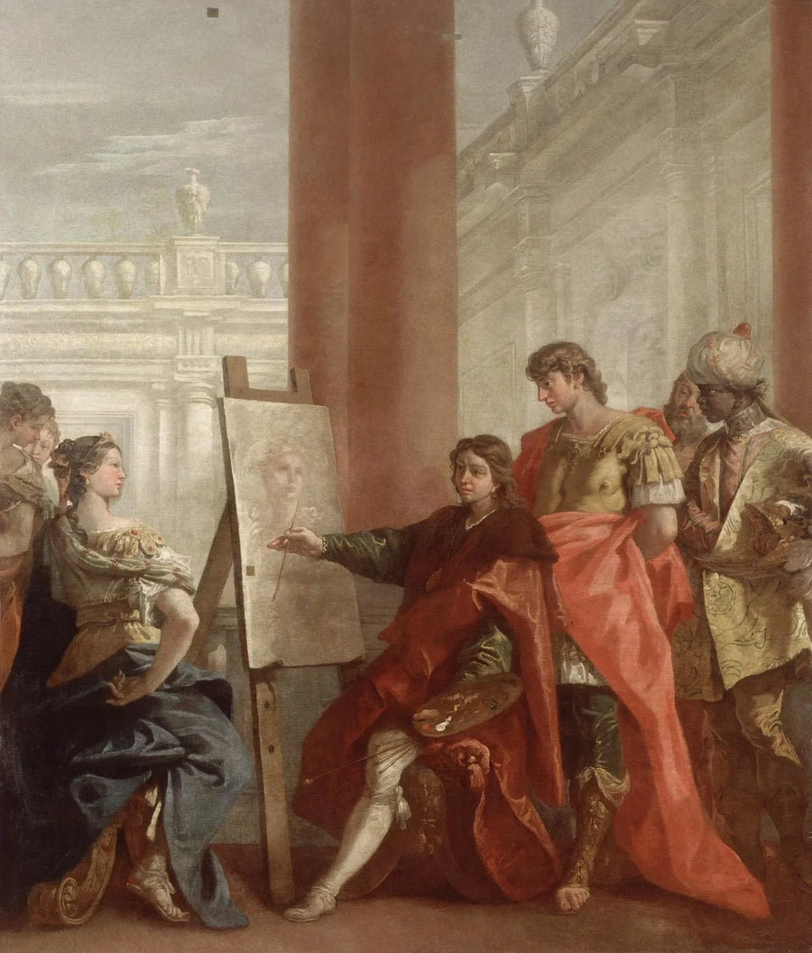 Apelles maalasi Campaspa - Sebastiano Ricci