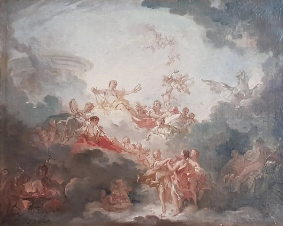 Apollon kruunaa taiteet - François Boucher