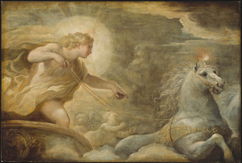 Apollon vaunuissaan - Luca Giordano