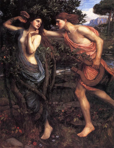 Reproduction du tableau « Apollon et Daphné - John William Waterhouse » par Alpha Reproduction en peinture à l’huile