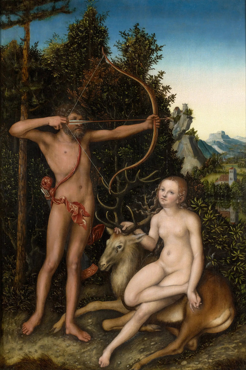 Apollon ja Diane - Lucas Cranach vanhempi