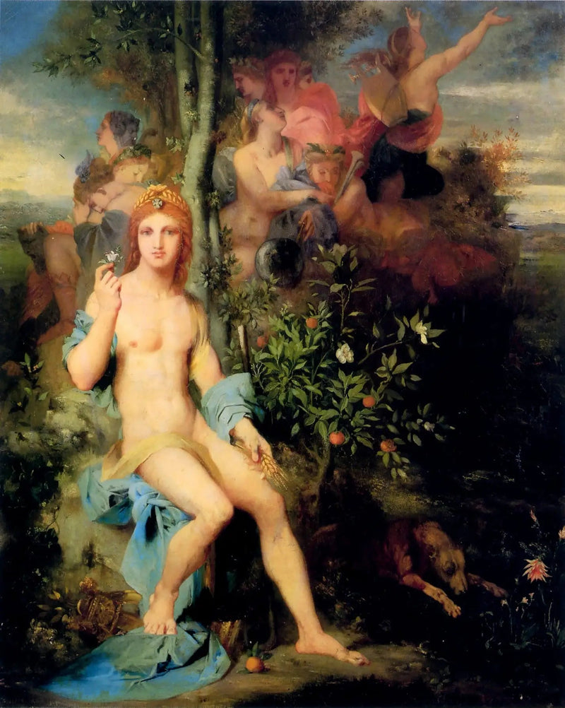 Apollon ja yhdeksän muusaa - Gustave Moreau