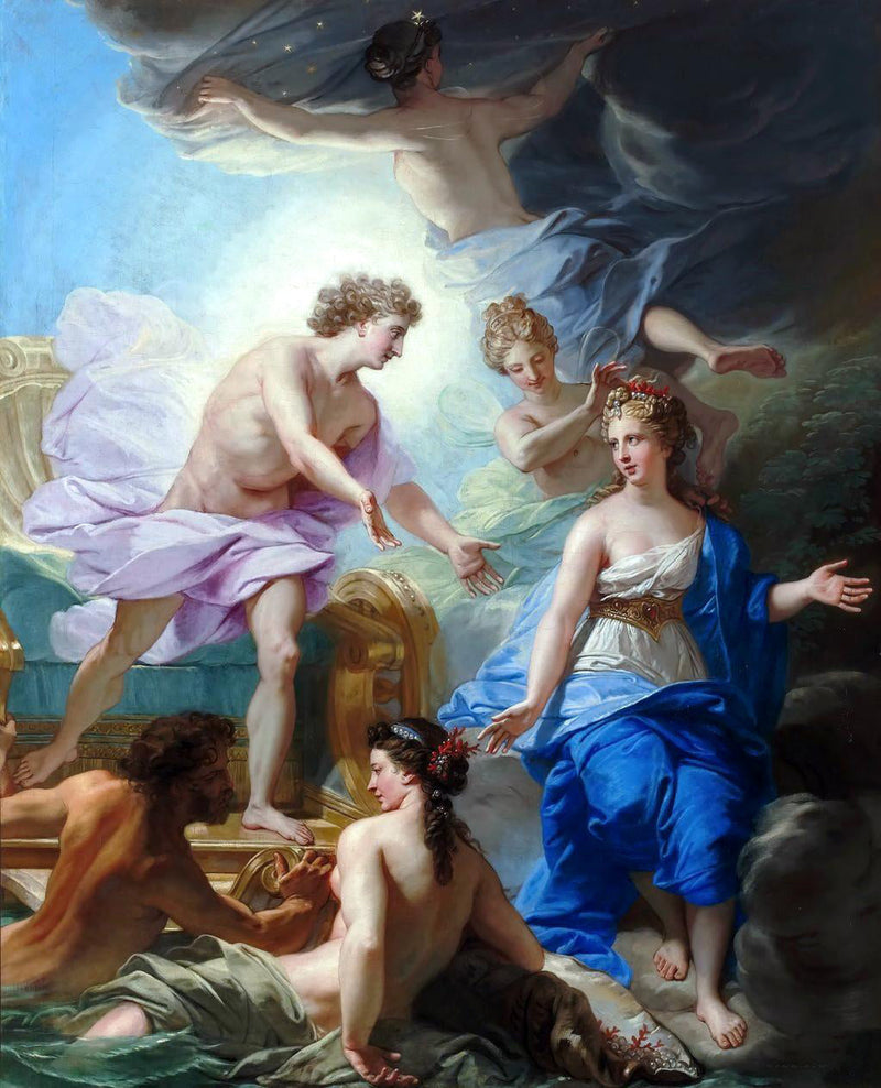 Apollon ja Thetis - Jean-Baptiste Jouvenet