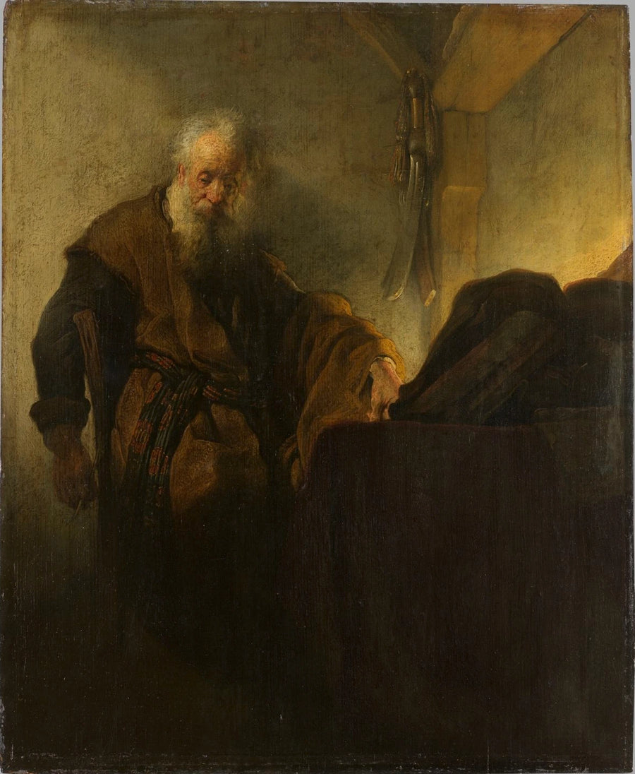 Apostoli Paavali työpöytänsä ääressä - Rembrandt