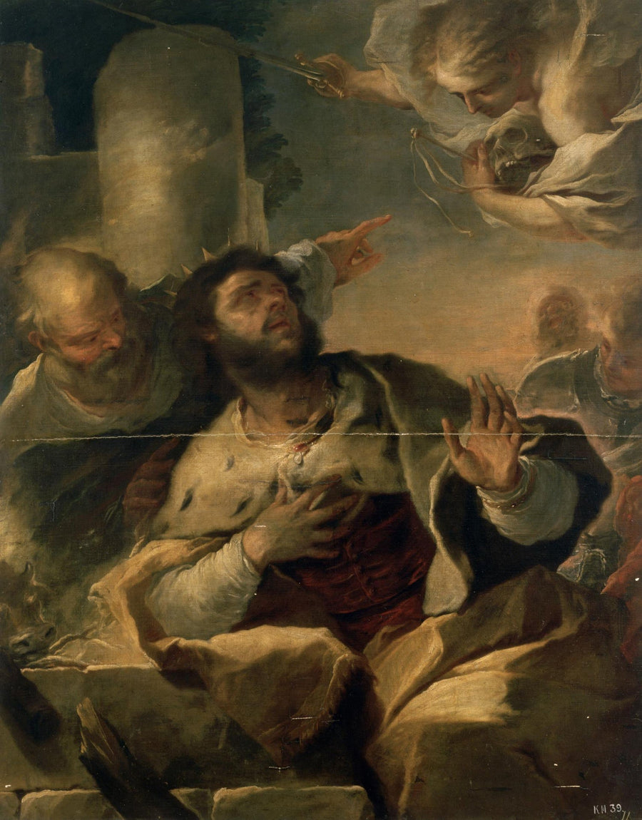 Enkelin ilmestyminen Daavidin kuninkaalle - Luca Giordano