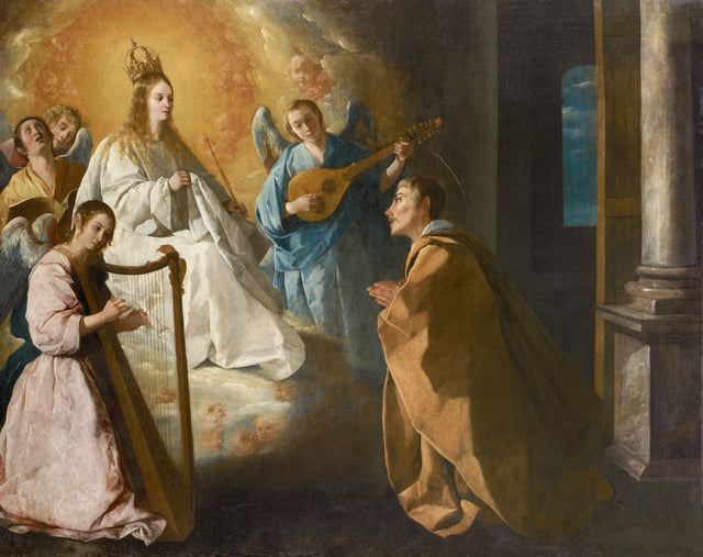 Neitsyt Marian ilmestyminen Pyhälle Pietarille Nolascolle - Francisco de Zurbarán