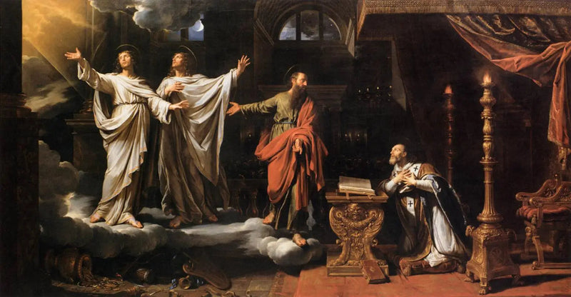 Ilmestys Saint Gervaisista ja Saint Protaisista Saint Ambroisessa - Philippe de Champaigne