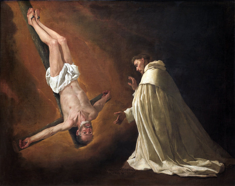 Pyhän Pietarin ilmestyminen Pyhälle Pierre Nolasque - Francisco de Zurbarán