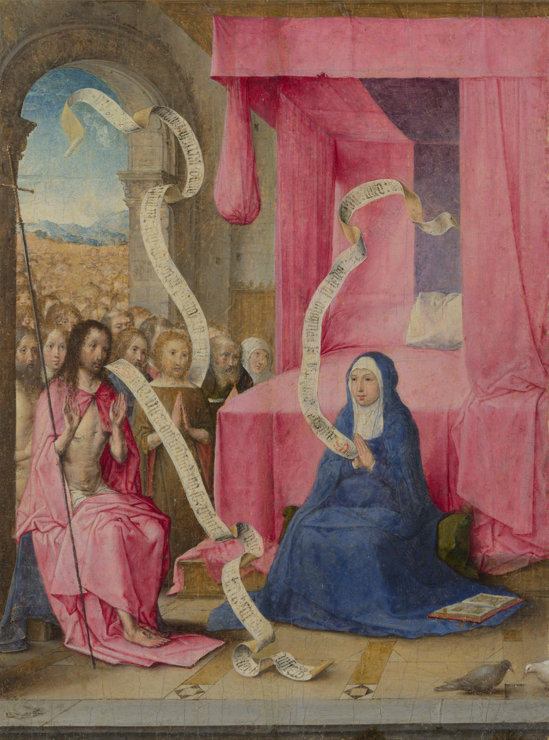 Kristuksen ilmestyminen neitsyt Marialle - Juan de Flandes
