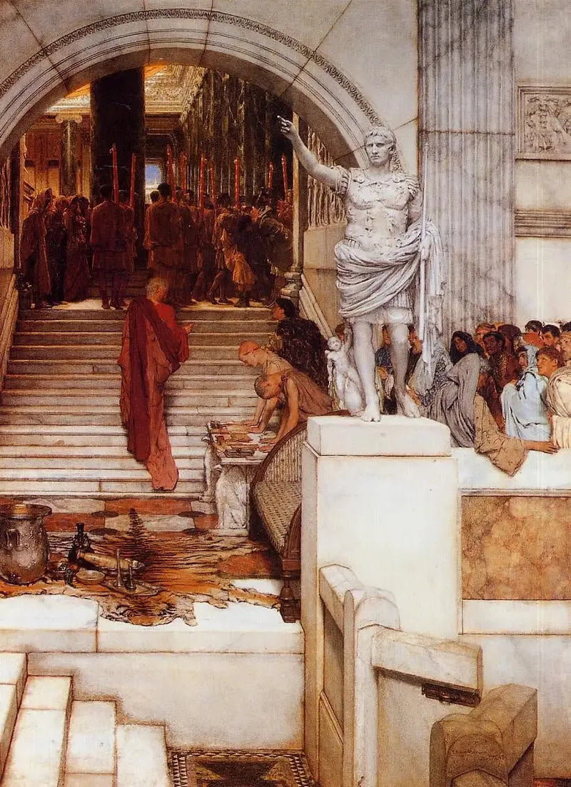 Istunnon jälkeen - Lawrence Alma-Tadema
