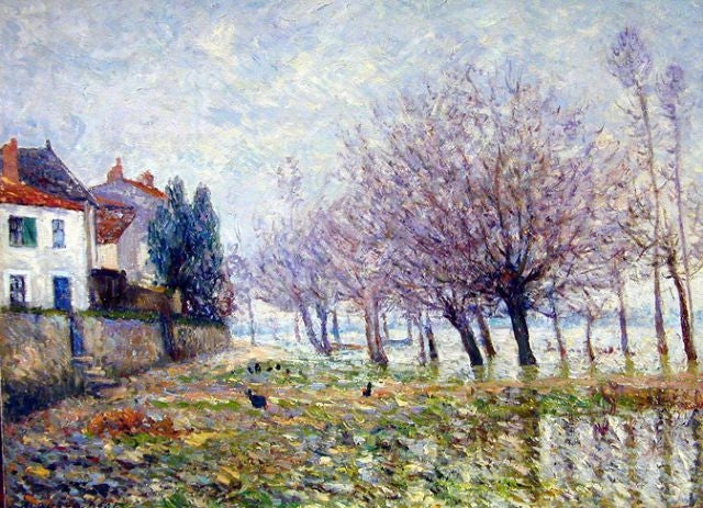 Tulvan jälkeen, Haute-Indre, Loire-Inférieure - Maxime Maufra