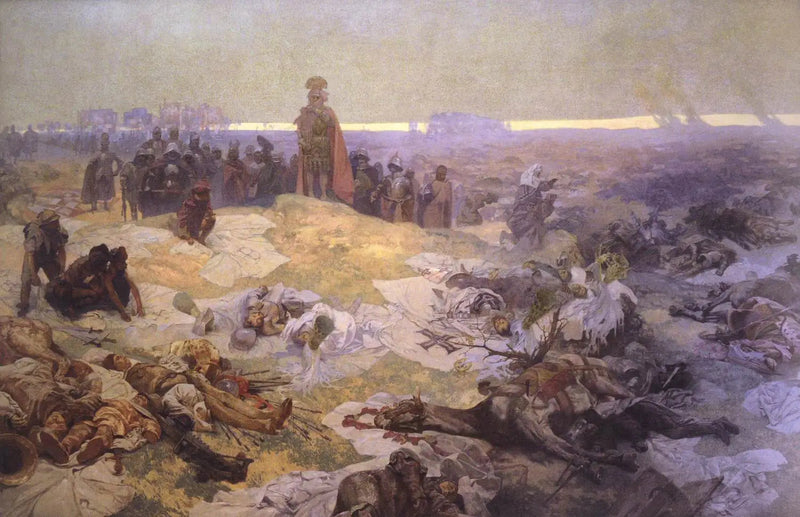 Grunwaldin taistelun jälkeen - Alphonse Mucha