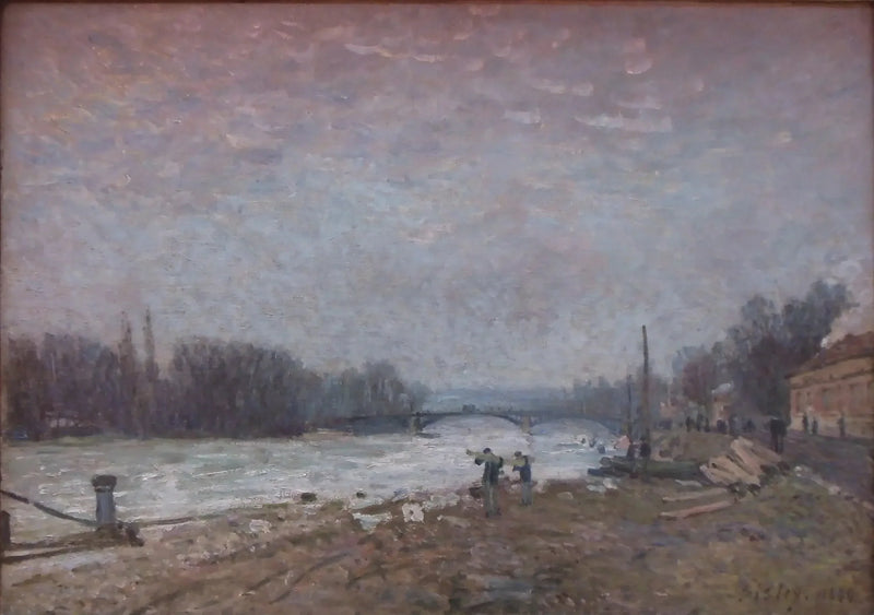 Häviön jälkeen, Seine Suresnesin sillalla - Alfred Sisley