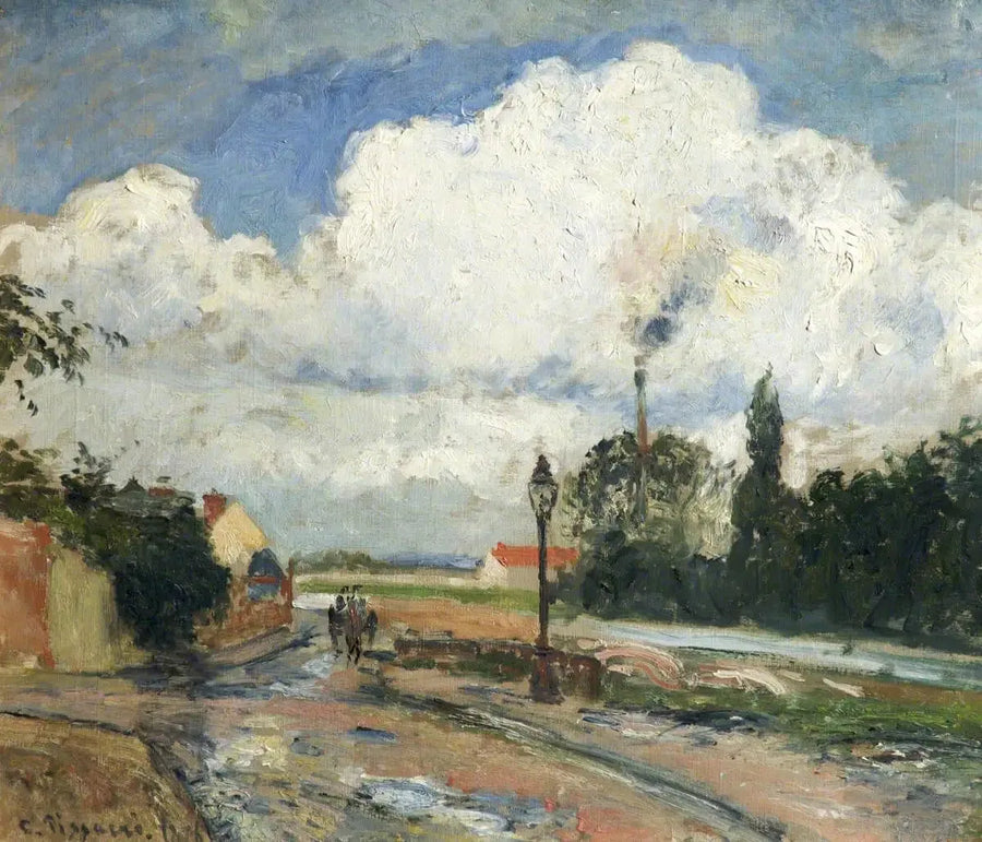 Sadon jälkeen, Pothuisin laituri Pontoisessa - Camille Pissarro