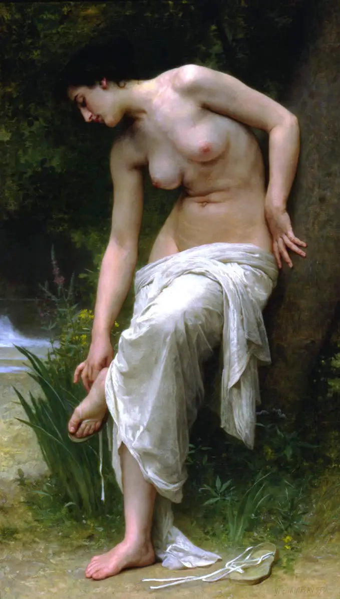 Kylvyn jälkeen - Bouguereau