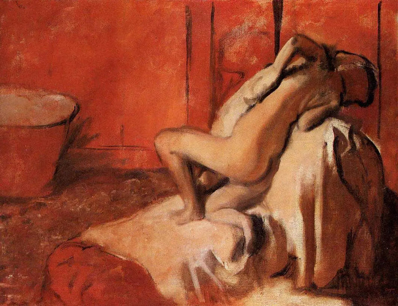 Kylvyn jälkeen - Edgar Degas