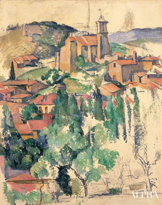 Après-midi à Gardanne - Paul Cézanne - Reproductions de tableaux et peintures haut de gamme