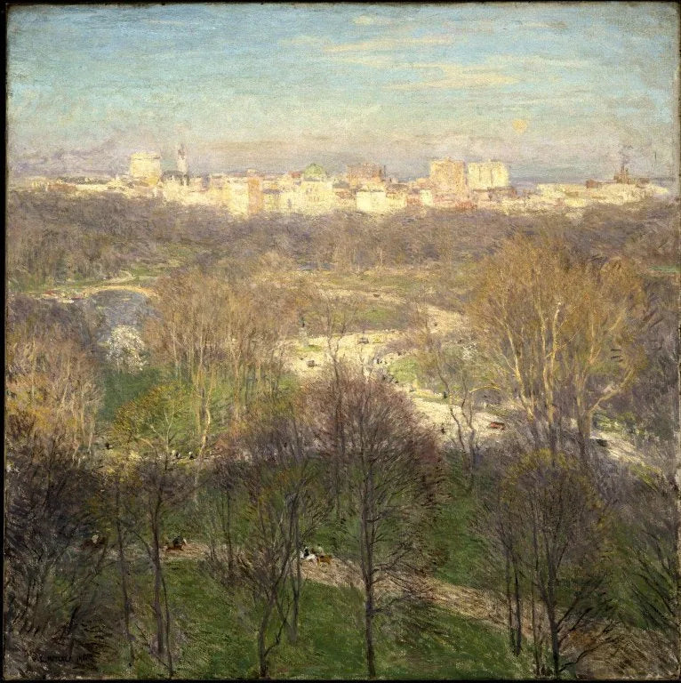 Kevään aloitusiltapäivä: Central Park - Willard Metcalf