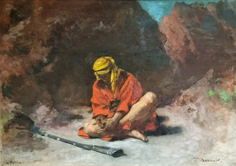 Arabialainen poimii piikkiä jalkansa - Léon Bonnat