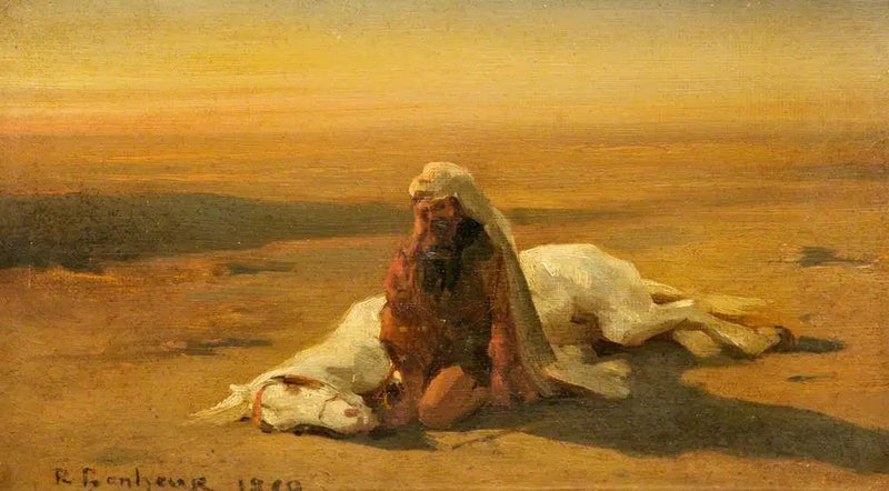 Arabialainen ja kuollut hevonen - Rosa Bonheur
