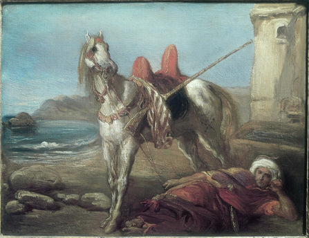 Ainoastaan arabi ja hänen hevosensa - Théodore Chassériau