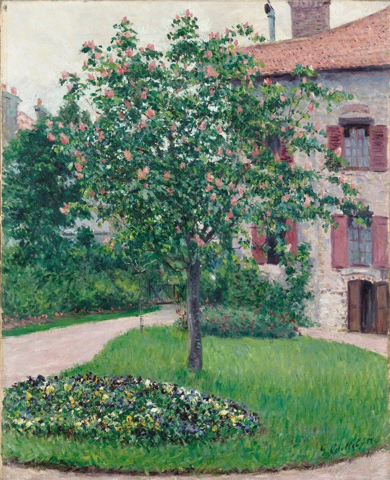 Kukassa oleva puu - Gustave Caillebotte