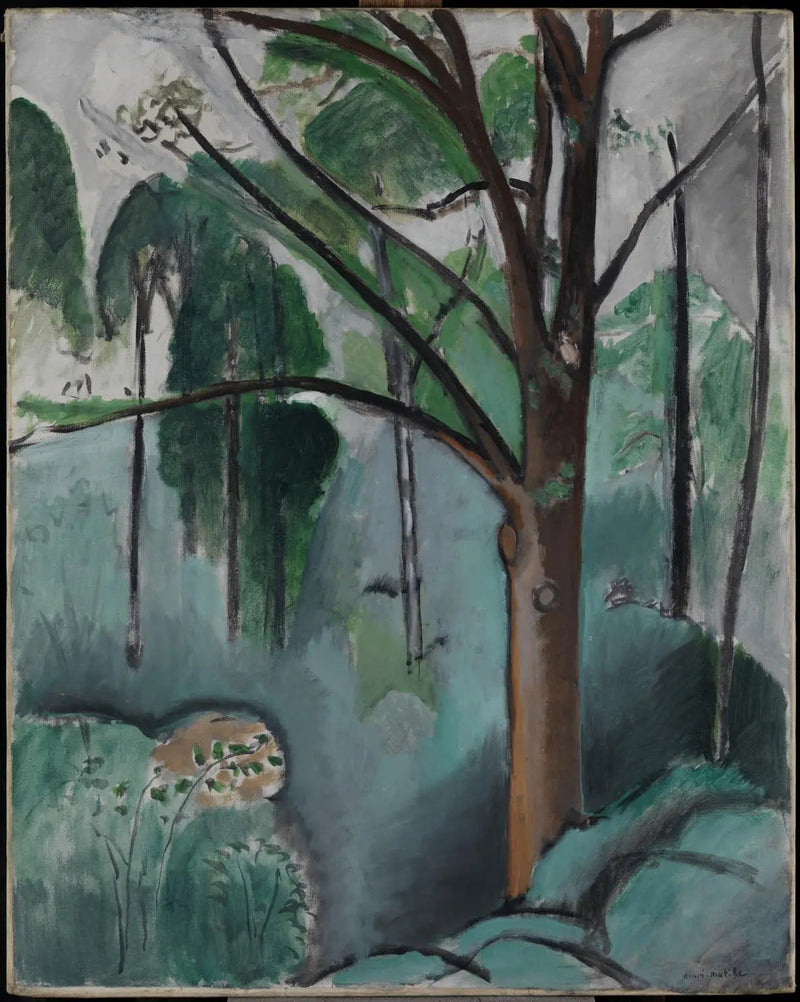 Puu Trivaux'n lammen vieressä - Henri Matisse