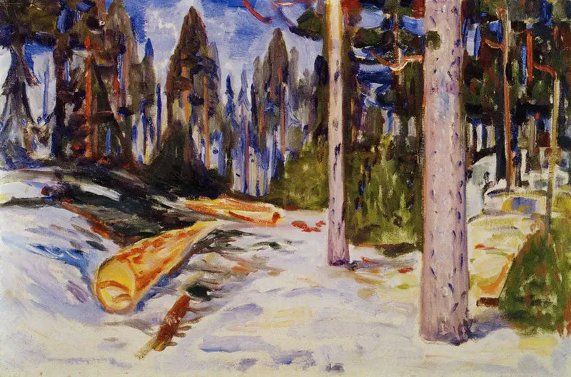 Kaadettu puu - Edvard Munch