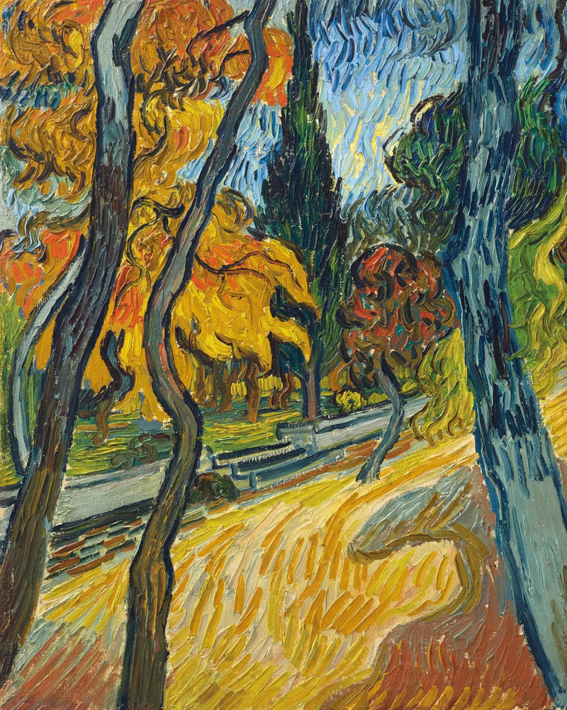 Puut mielisairaalan puutarhassa - Vincent van Gogh