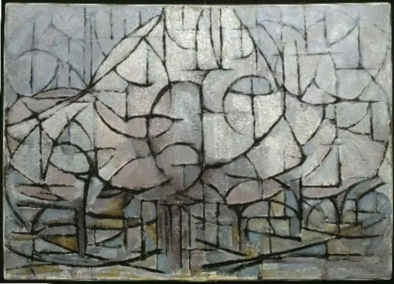 Kukassa olevat puut - Piet Mondrian