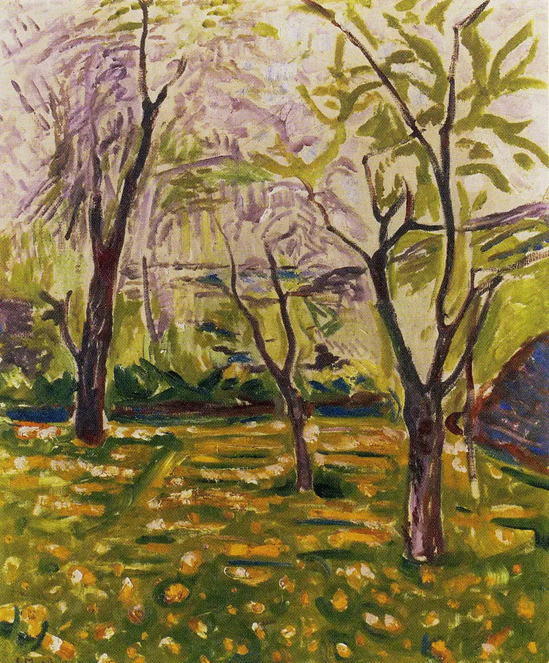 Puut ja Renonkulat - Edvard Munch