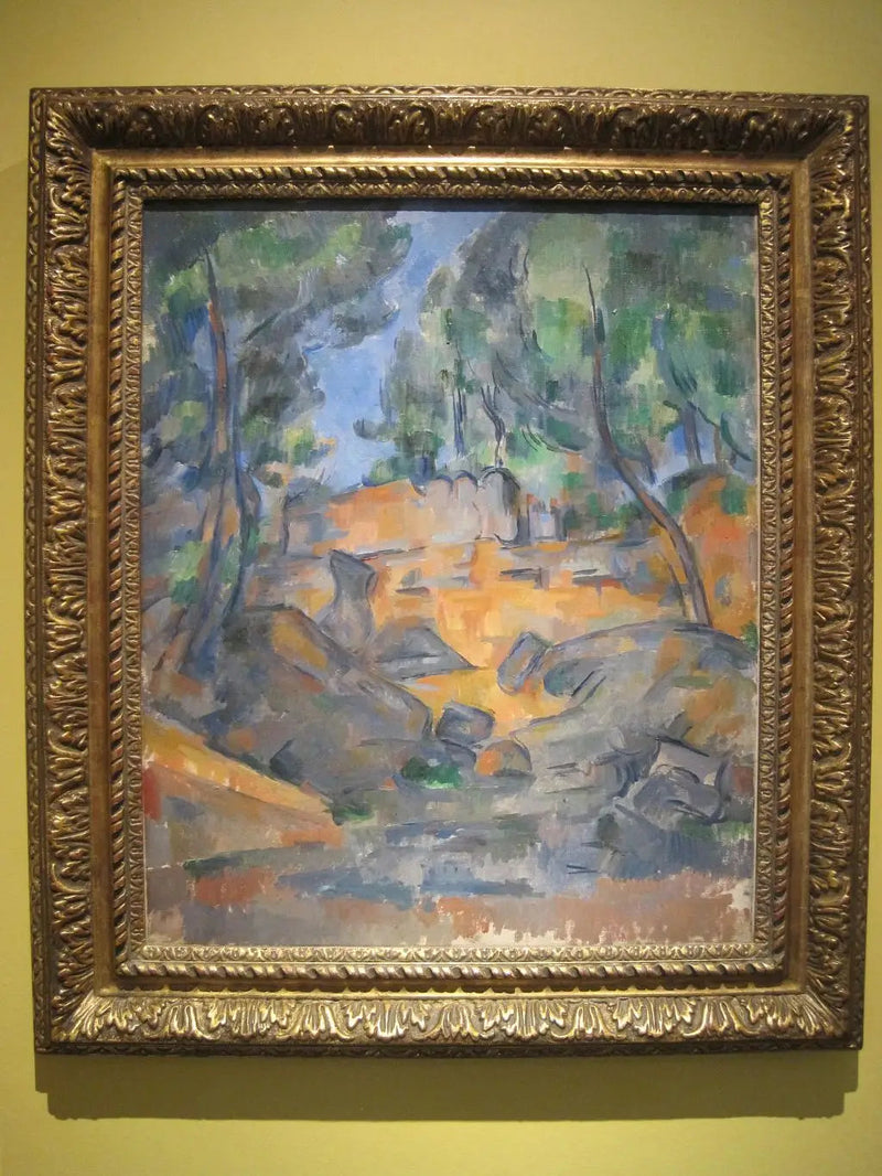 Puut ja kivet - Paul Cézanne